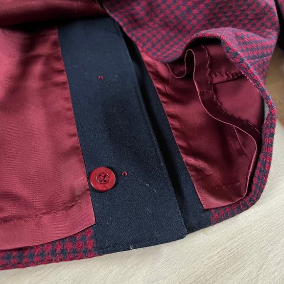 Miss Pendleton 100% Wool Hounds tooth Blazer Sz 10 - Picture 5 of 6